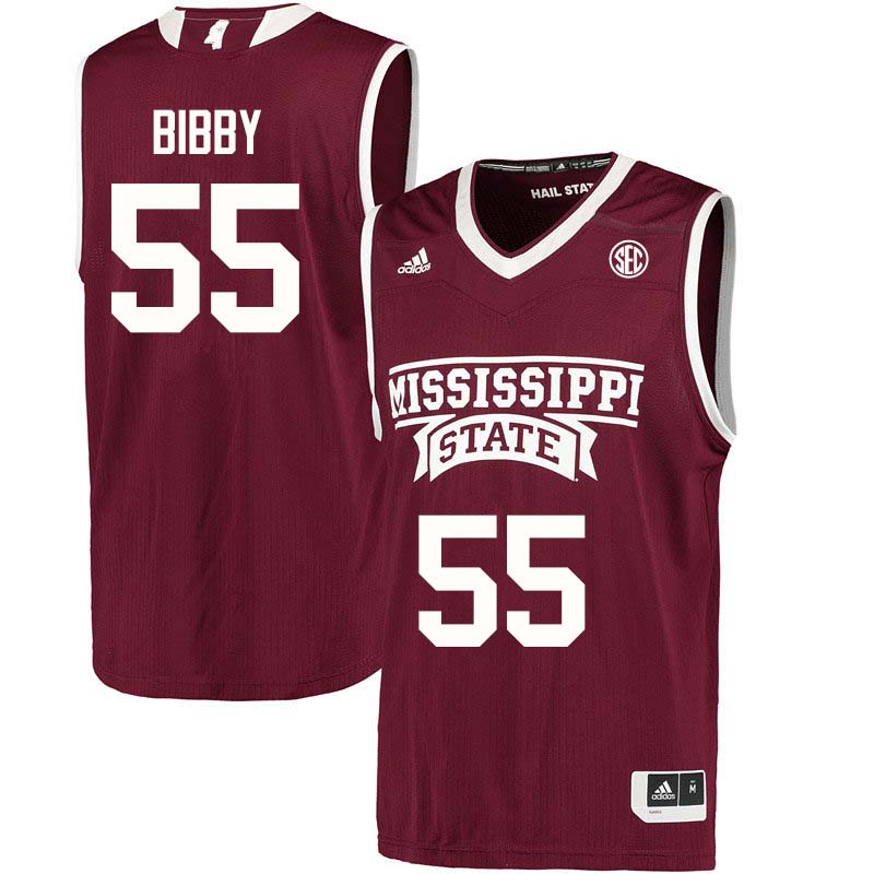Men #55 Chloe Bibby Mississippi State Bulldogs College Basketball Jerseys Sale-Maroon